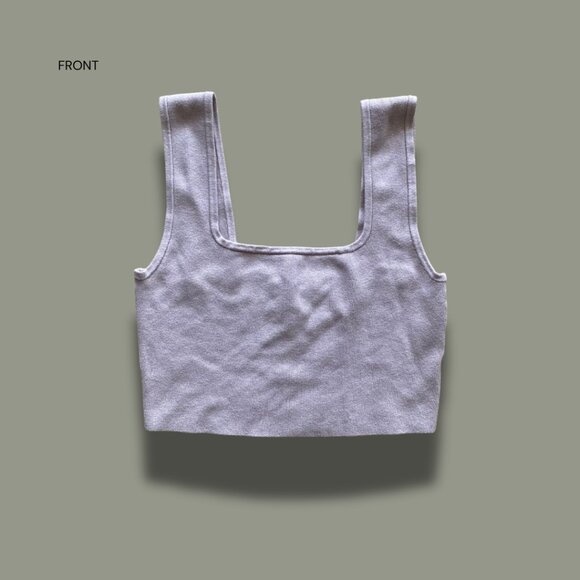 Cropped Ribbed Tank Top - Picture 3 of 4